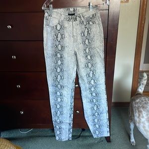 Current Air Snakeskin pants